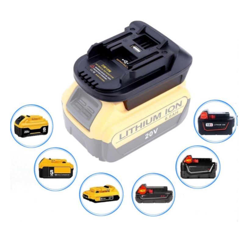 Power Tools Battery Adapter - DM18M Lithium Battery Adapter for Dewalt