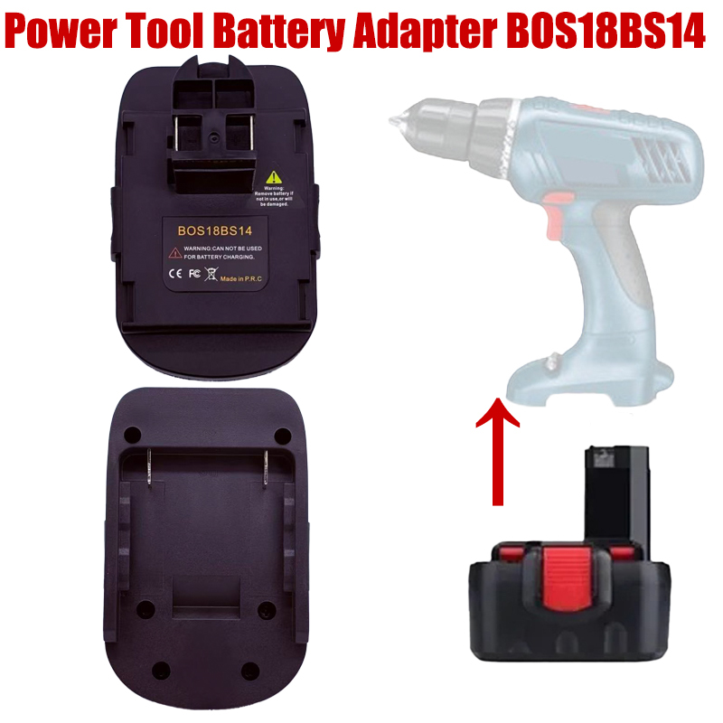 Power Tools Battery Adapter - For Bosch 14.4V Tools BOS18BS14 Battery