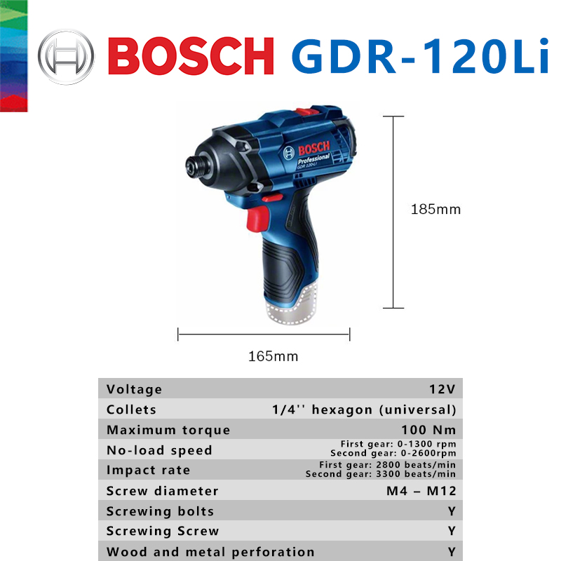 Bosch Original GDR 120-LI Rech - đánh giá và giá Cordless Drill Driver