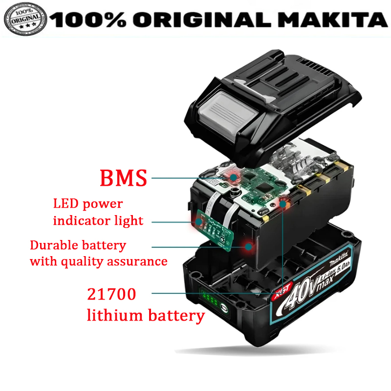 100% NEW  Makita 40V Max 5.0Ah - đánh giá và giá Makita Power Tools Xgt