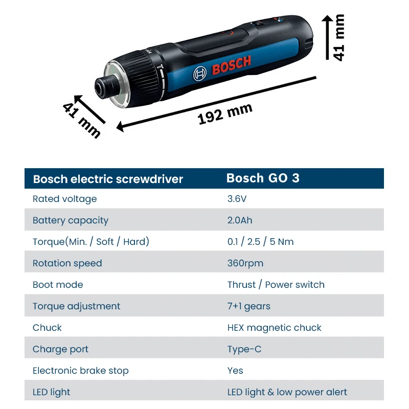 BOSCH Go 3 Electric Screwdrive - đánh giá và giá Power Tools And Hand Tools