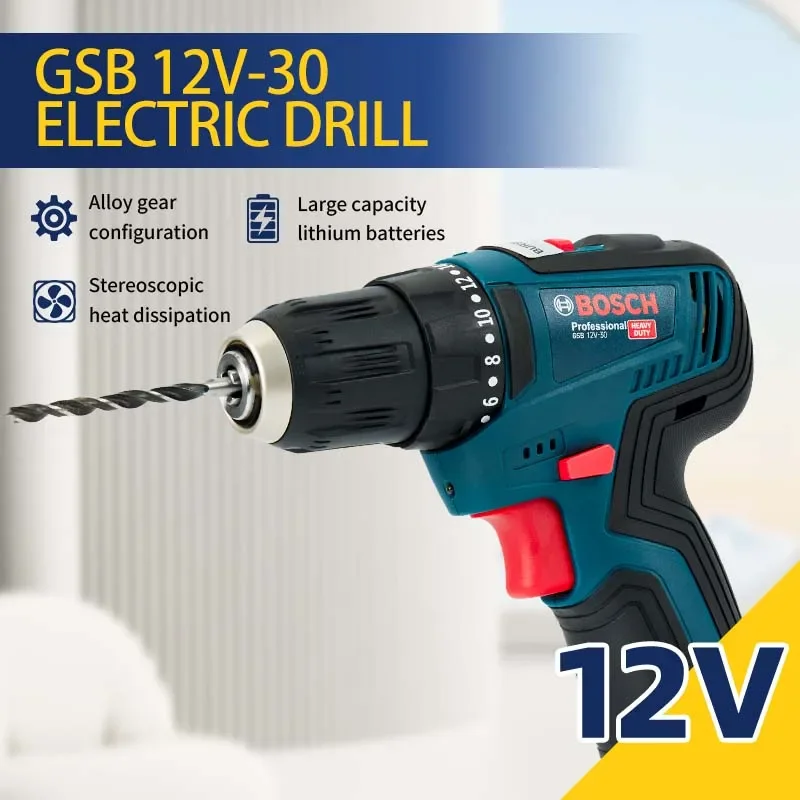 Bosch-GSB 12V-30 Professional  - đánh giá và giá Cordless Drill Driver