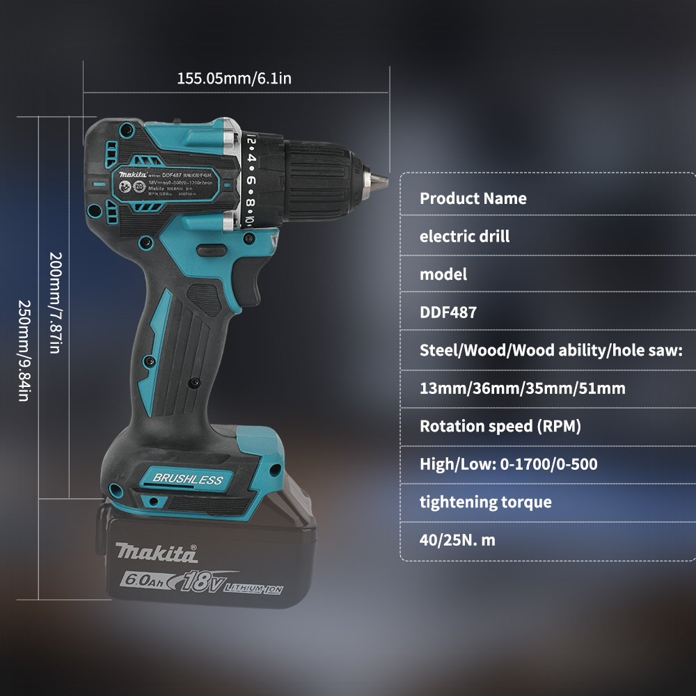 18V Brushless Cordless Drill 4 - đánh giá và giá Cordless Drill Driver