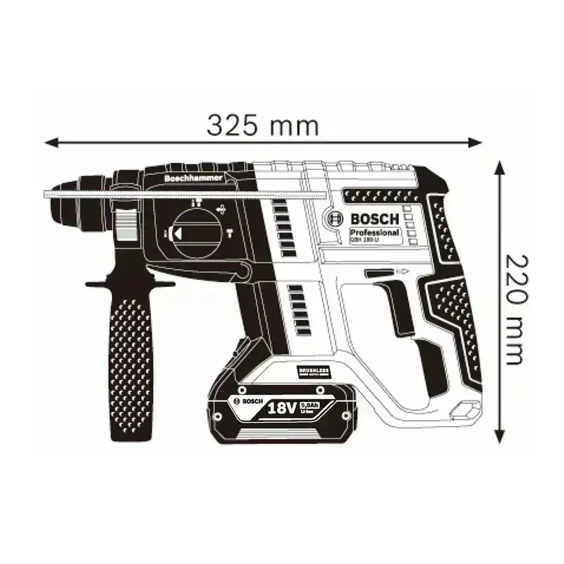 BOSCH GBH 180-LI Brushless Cor - đánh giá và giá Power Tools Bosch