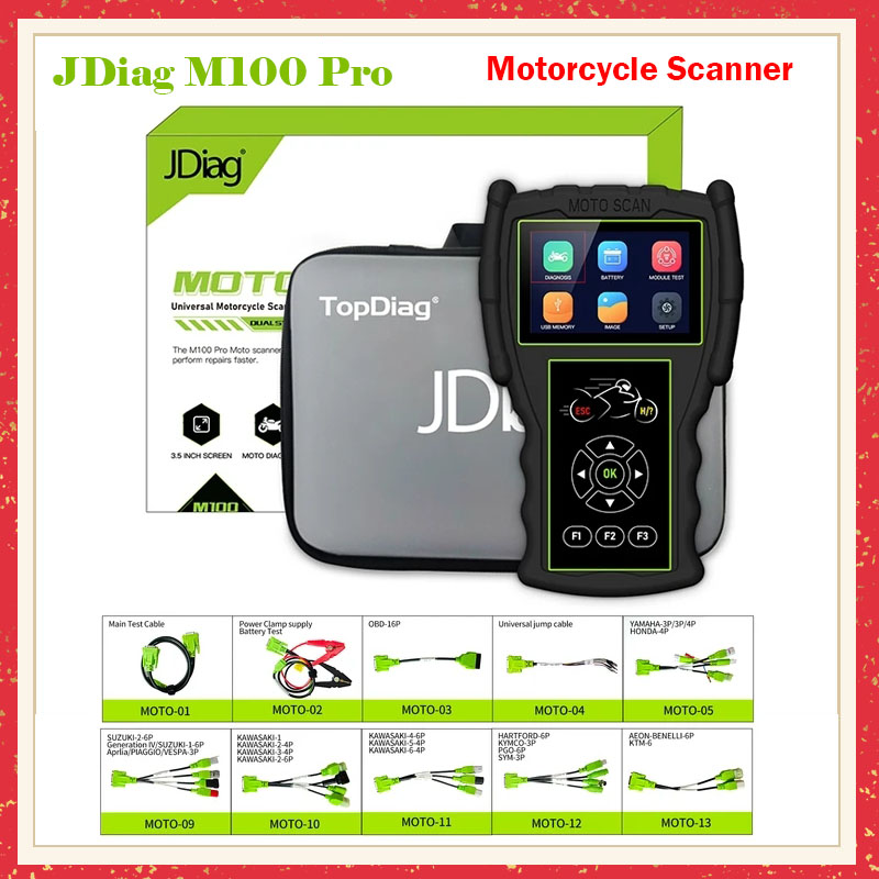 JDiag M100 Pro Motorcycle Scan - đánh giá và giá Power Tools Pro