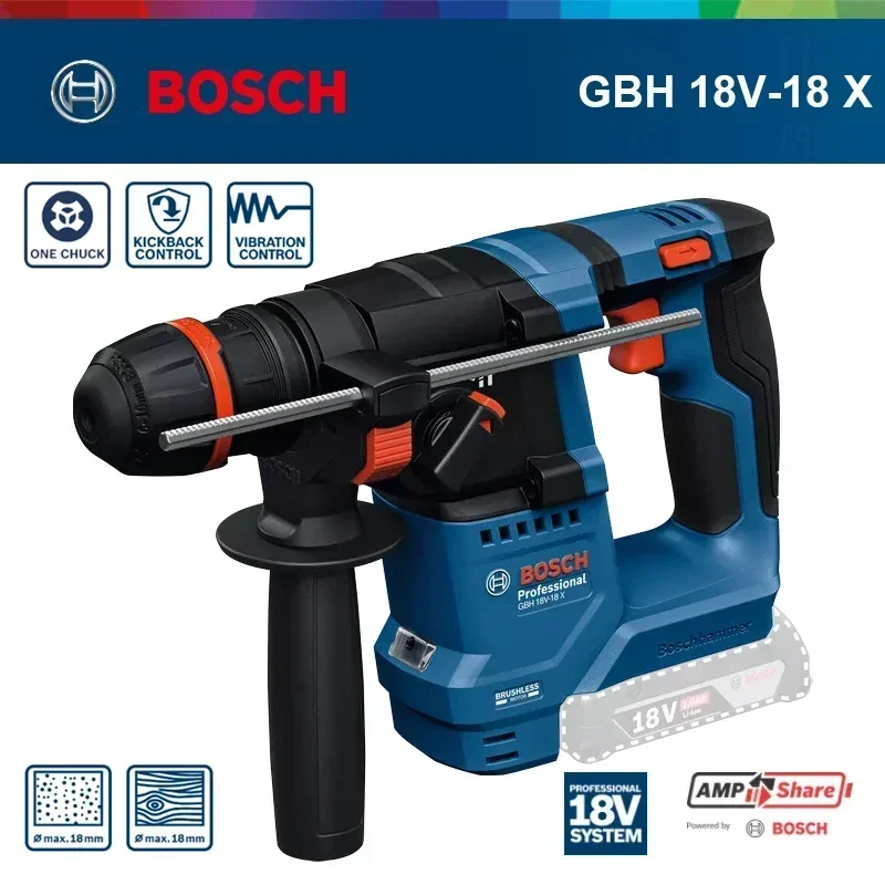 Bosch GBH 18V-18X Cordless Rot - đánh giá và giá Power Tools Bosch